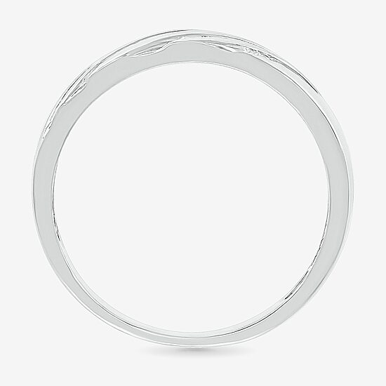 6.7mm Unisex Adult 1/2 CT. T.W. Natural White Diamond 10K Gold Round Side Stone Wedding Ring Set