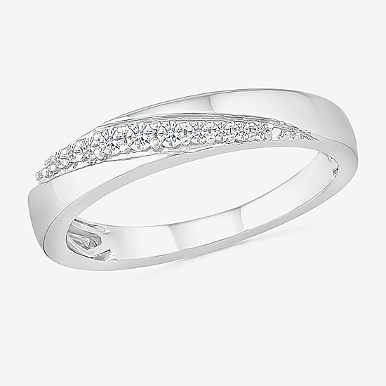 5.20mm Unisex Adult 1/3 CT. T.W. Natural White Diamond 10K Gold Round Side Stone Wedding Ring Set