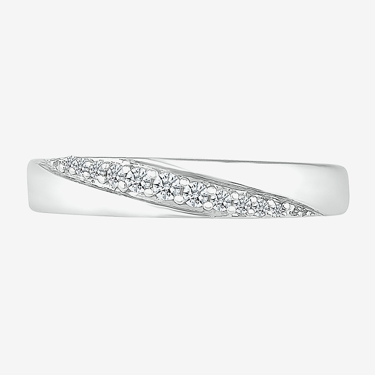 5.20mm Unisex Adult 1/ CT. T.W. Natural White Diamond 10K Gold Round Side Stone Wedding Ring Set