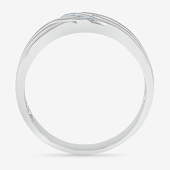 4.00mm Unisex Adult 1/3 CT. T.W. Natural White Diamond 10K Gold Round Wedding Ring Set