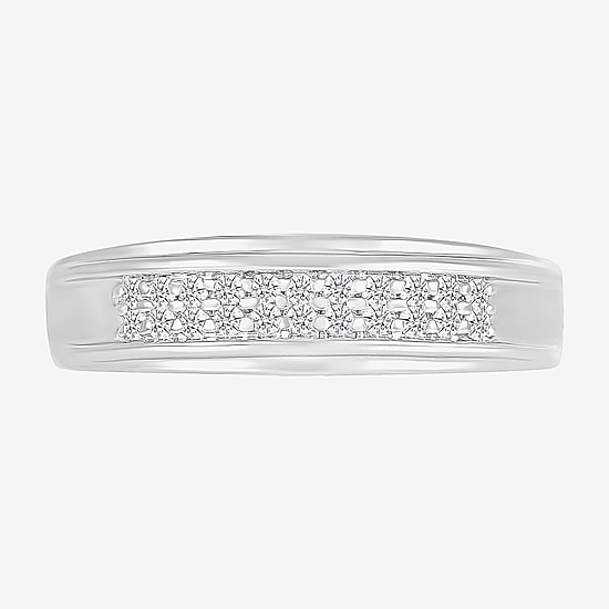 6.70mm Unisex Adult 1 1/5 CT. T.W. Natural White Diamond 10K Gold Round Halo Side Stone Ring Set