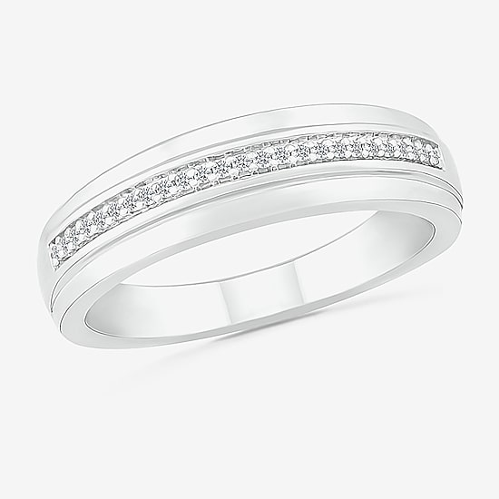 4.45mm Unisex Adult 1/4 CT. T.W. Natural White Diamond 10K Gold Round Halo Side Stone Ring Set