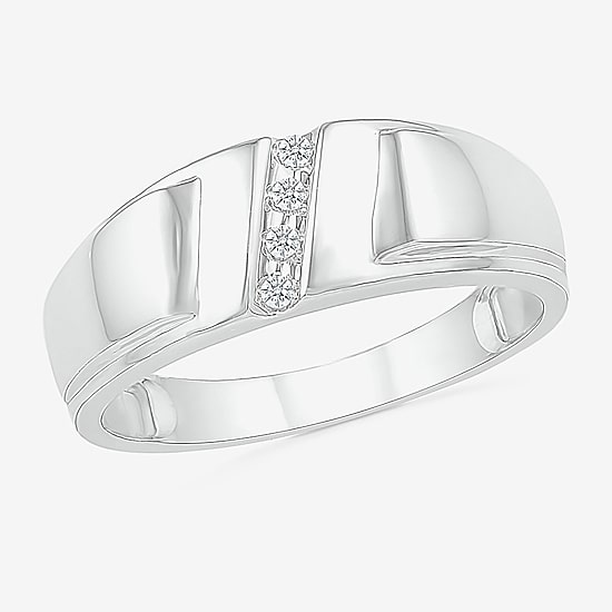 4.90mm Unisex Adult 1/10 CT. T.W. Natural White Diamond 10K Gold Marquise Wedding Ring Set