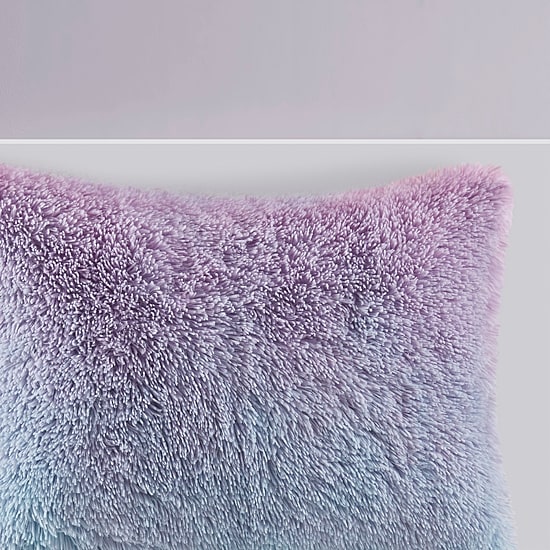 Intelligent Design Talia Ultra Cozy & Soft Ombre Shaggy Faux Fur Comforter Set With Sham