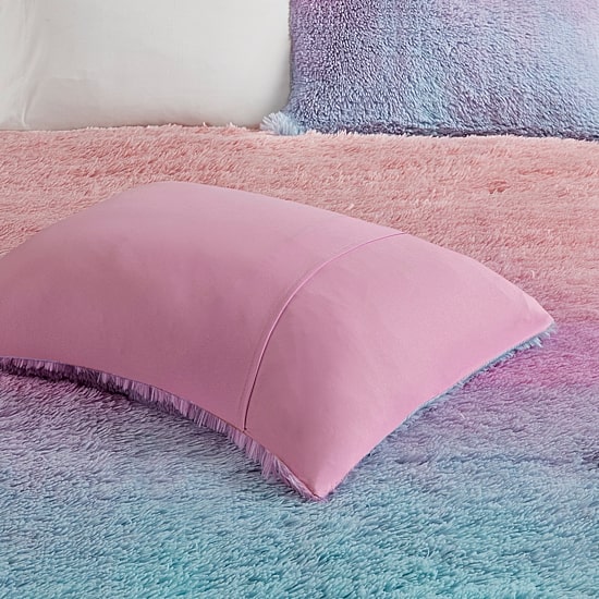 Intelligent Design Talia Ultra Cozy & Soft Ombre Shaggy Faux Fur Comforter Set With Sham