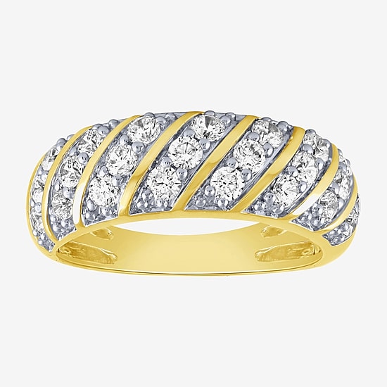 (H-I / I1) Womens 1 CT. T.W. Lab Grown White Diamond 10K Gold Band