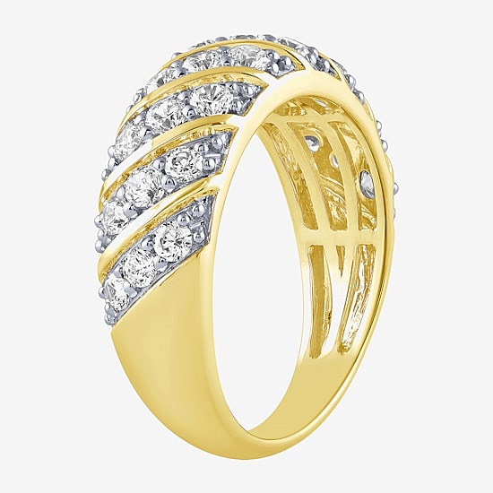 (H-I / I1) Womens 1 CT. T.W. Lab Grown White Diamond 10K Gold Band