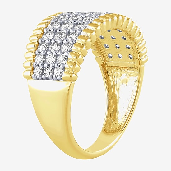 (H-I / I1) Womens 1 CT. T.W. Lab Grown White Diamond 10K Gold Band