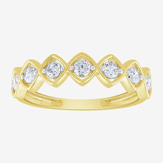 (H-I / I1) Womens 1/2 CT. T.W. Lab Grown White Diamond 10K Gold Band
