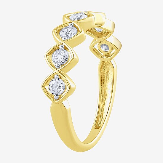 (H-I / I1) Womens 1/2 CT. T.W. Lab Grown White Diamond 10K Gold Band