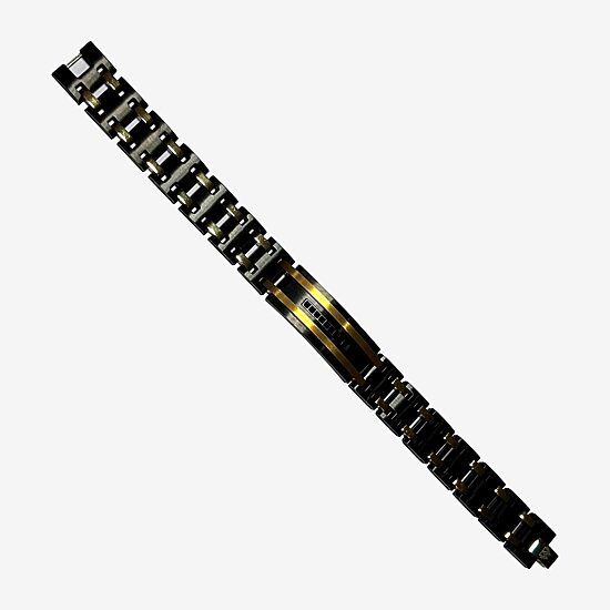 Mens Stainless Steel 8 1/2 Inch Link Bracelet