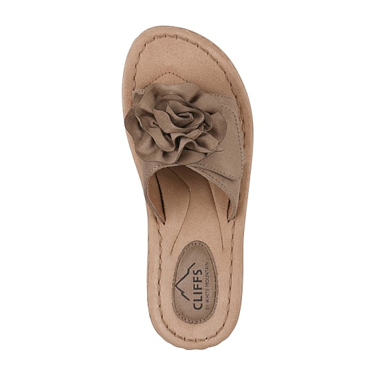 Cliffs By White Mountain Womens Casmyn Slide Sandals