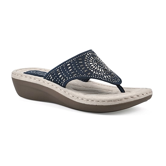 Cliffs by White Mountain Womens Cienna Slide Sandals
