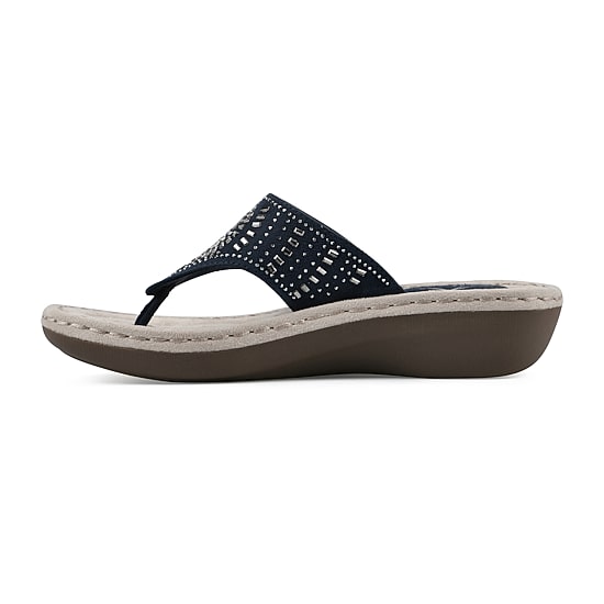 Cliffs by White Mountain Womens Cienna Slide Sandals
