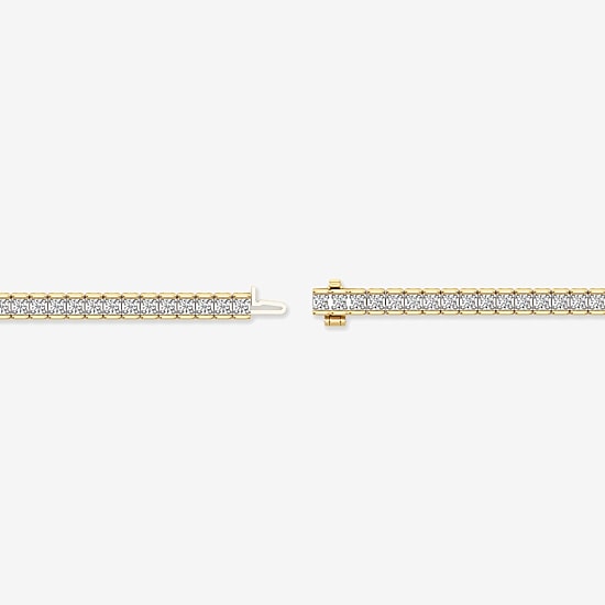 (I / I2) Womens 2 CT. T.W. Lab Grown White Diamond Sterling Silver Tennis Bracelet