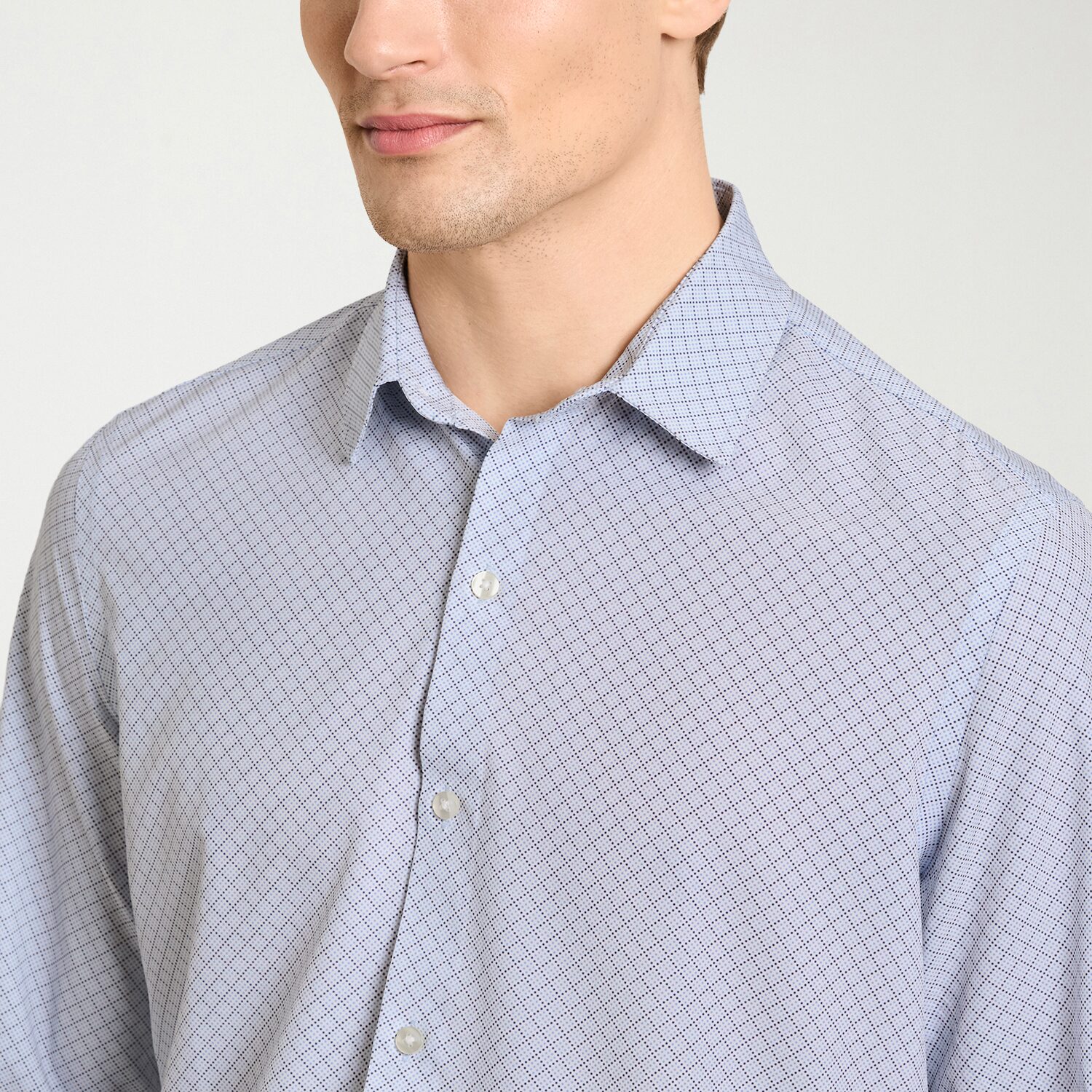 Van Heusen All Way Stretch Performance Mens Long Sleeve Regular Fit Button-Down Shirt