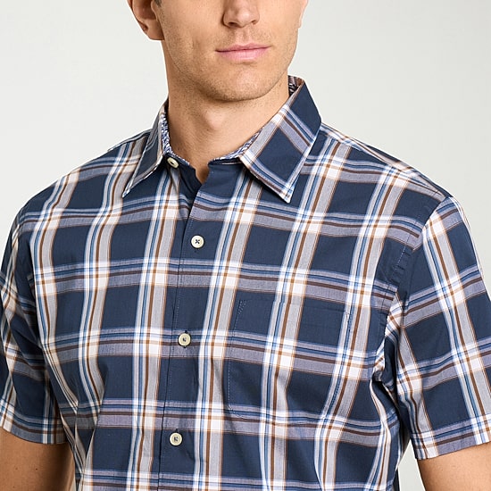Van Heusen Originals Mens Short Sleeve Regular Fit Button-Down Shirt