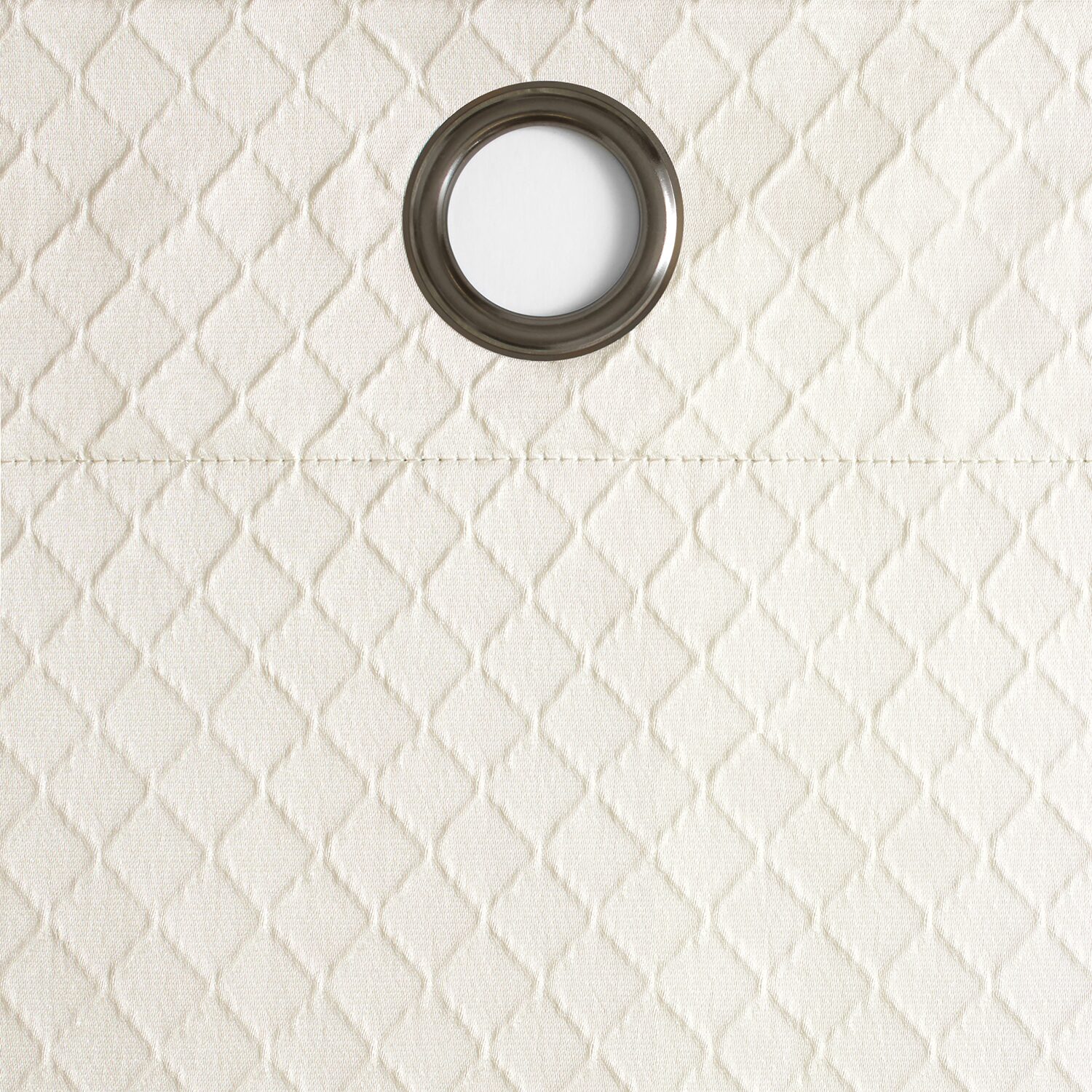 Fieldcrest Diamond Grommet Top Energy Saving 100% Blackout Single Curtain Panel