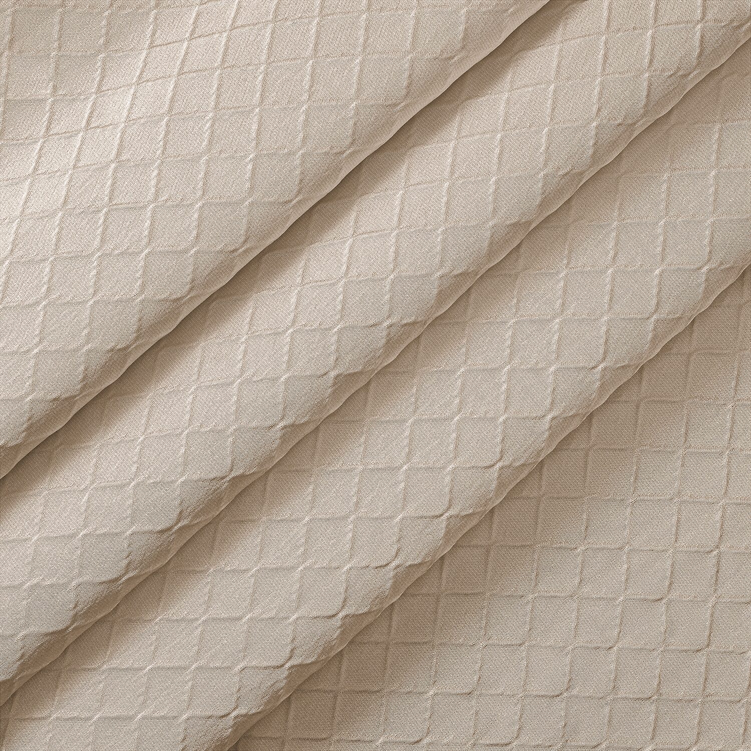 Fieldcrest Diamond Grommet Top Energy Saving 100% Blackout Single Curtain Panel