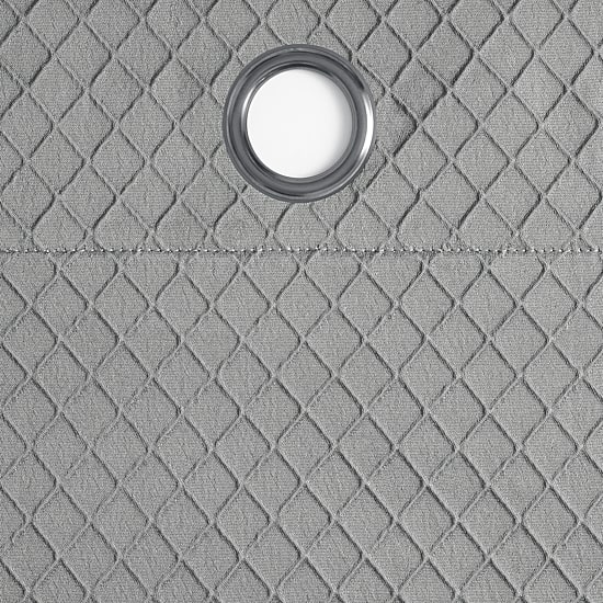 Fieldcrest Diamond Grommet Top Energy Saving 100% Blackout Single Curtain Panel