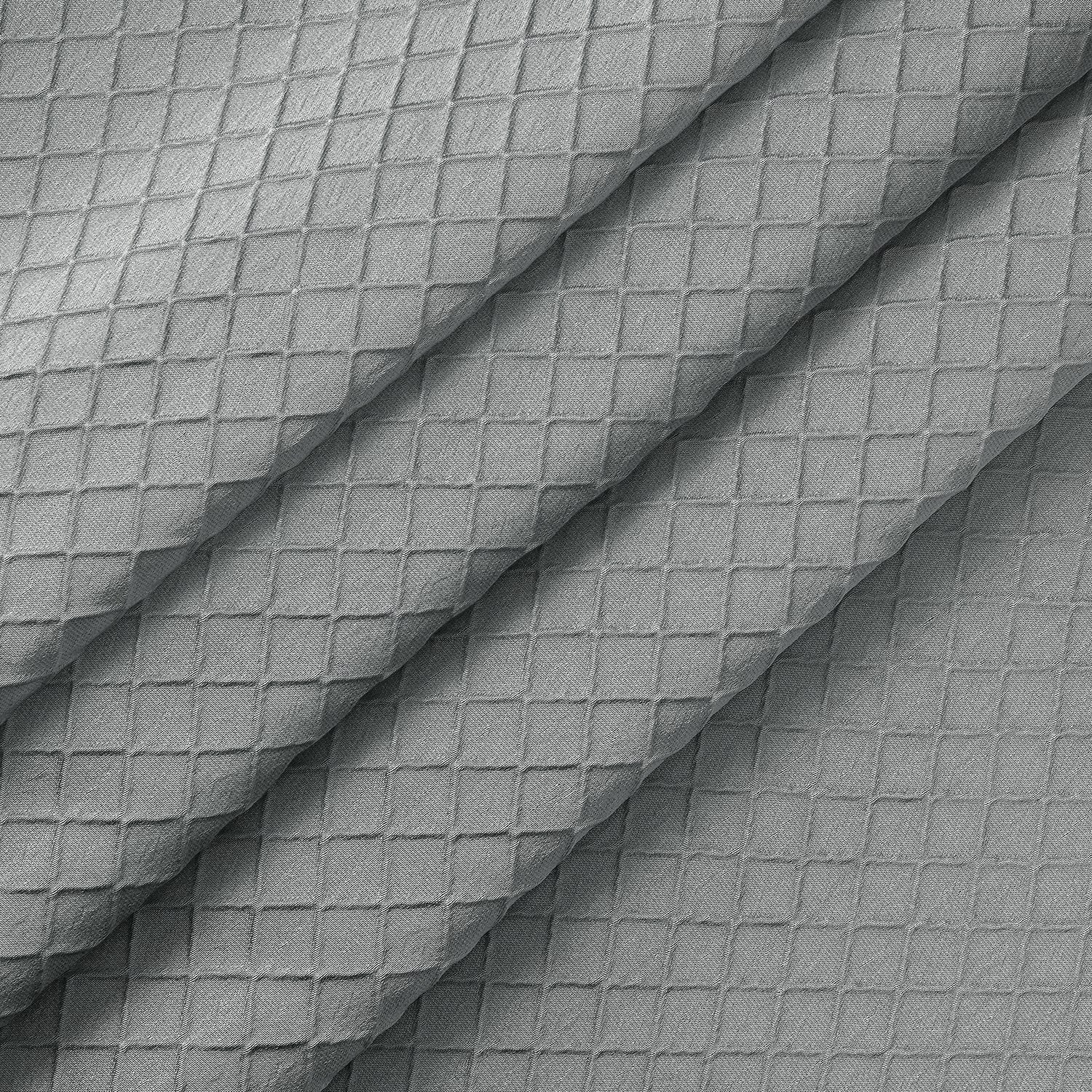 Fieldcrest Diamond Grommet Top Energy Saving 100% Blackout Single Curtain Panel