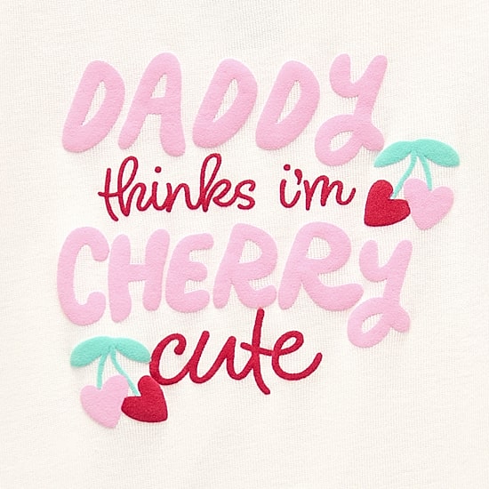 Okie Dokie Baby Girls Round Neck Short Sleeve Rib Bodysuit