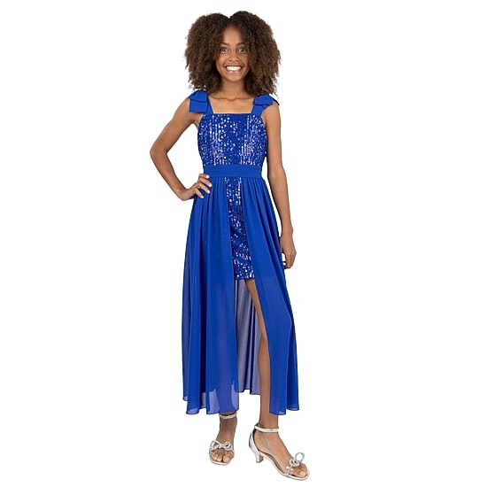 Speechless Big Kid Girls Cap Short Sleeve Maxi Dress