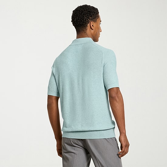 Van Heusen Temp Control Mens Short Sleeve Polo Sweater
