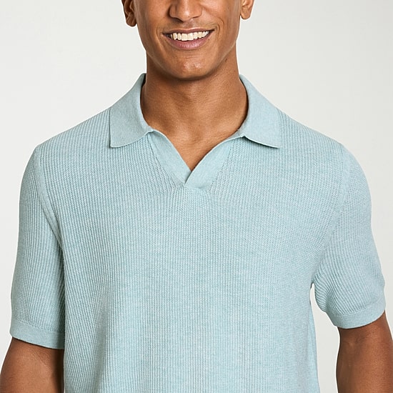 Van Heusen Temp Control Mens Short Sleeve Polo Sweater