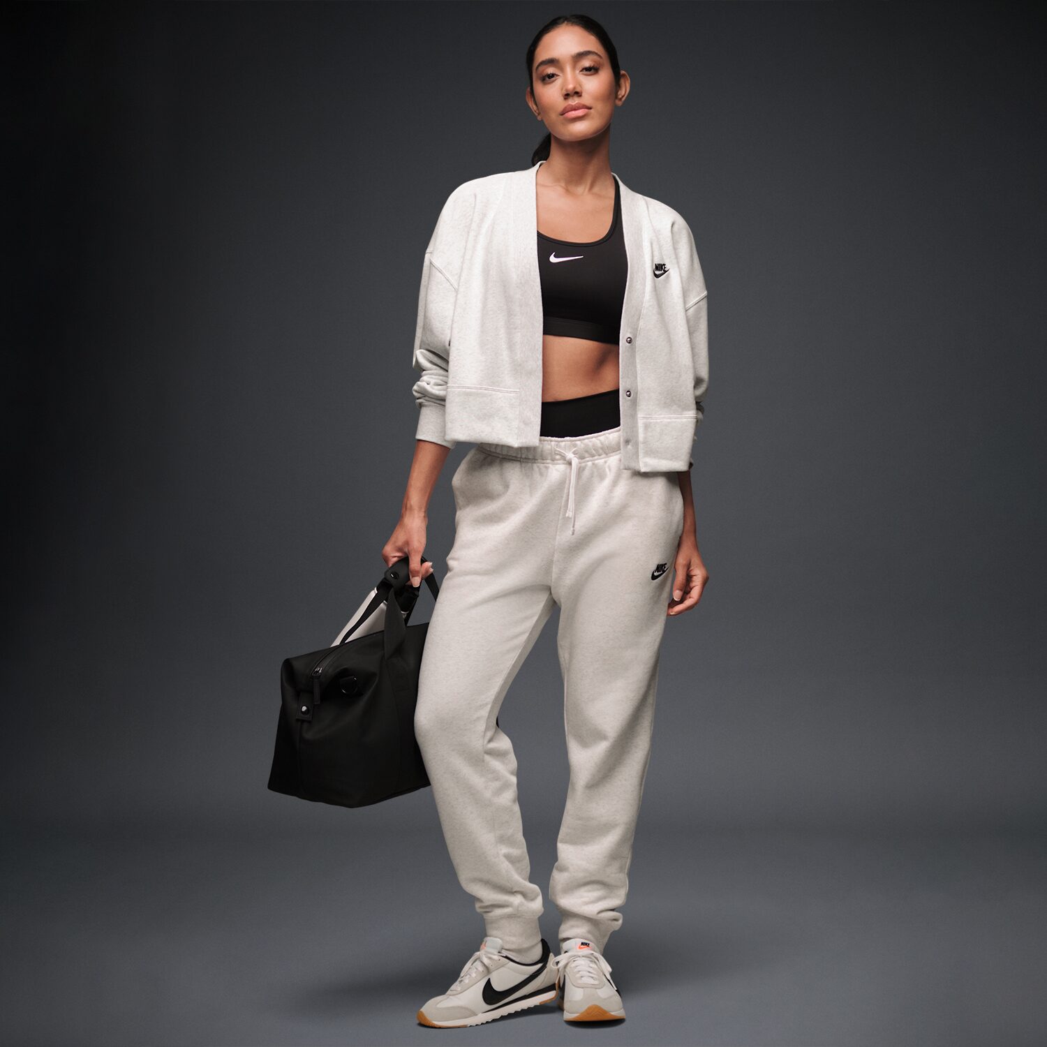 Nike Club Womens Cuffed Mid Rise Fleece Jogger