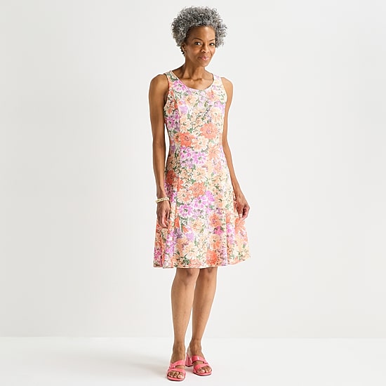 Perceptions Womens Floral Lace Jacket Dress