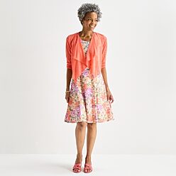 orange jacket dress Evelina Jacket Dress