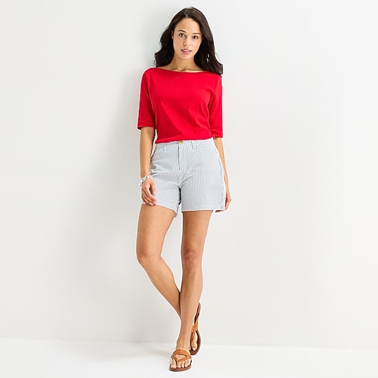 St. John's Bay Womens 5 3/4" Mid Rise Tall Chino Short
