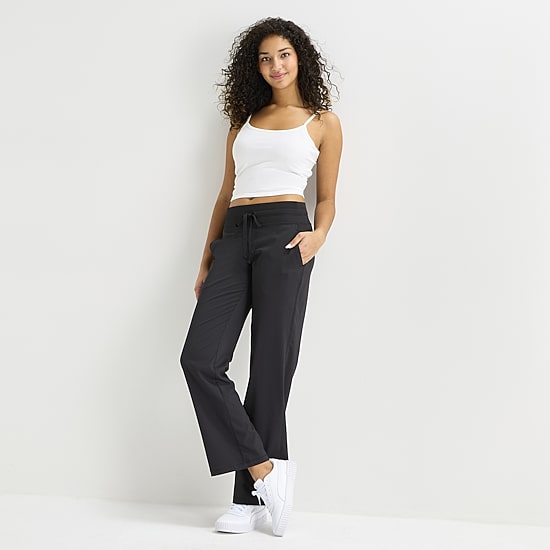 Arizona Womens Juniors Straight Mid Rise Lounge Pant