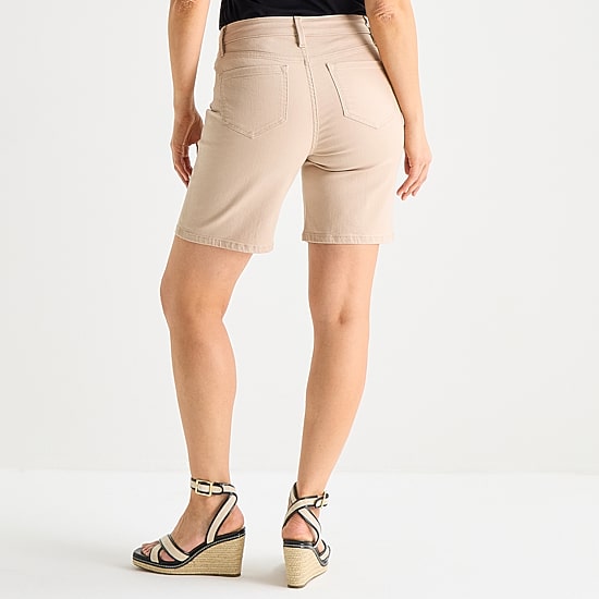 Liz Claiborne Lana Womens 8" High Rise Denim Short