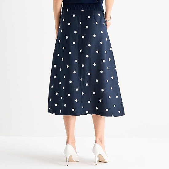 Liz Claiborne Womens Midi A-Line Skirt