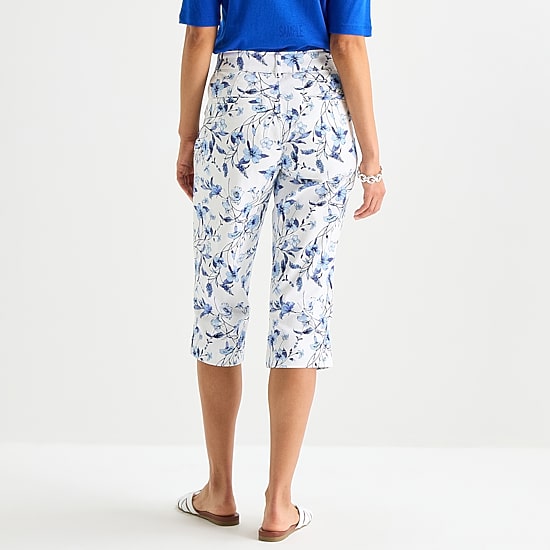 St. John's Bay Womens Secretly Slender Mid Rise Capri Pant