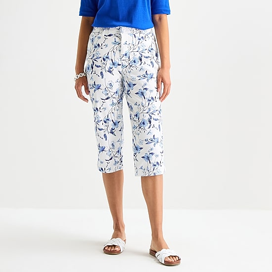 St. John's Bay Womens Secretly Slender Mid Rise Capri Pant