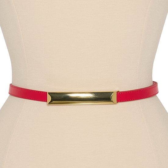 Liz Claiborne Elongated Plaque Womens Belt