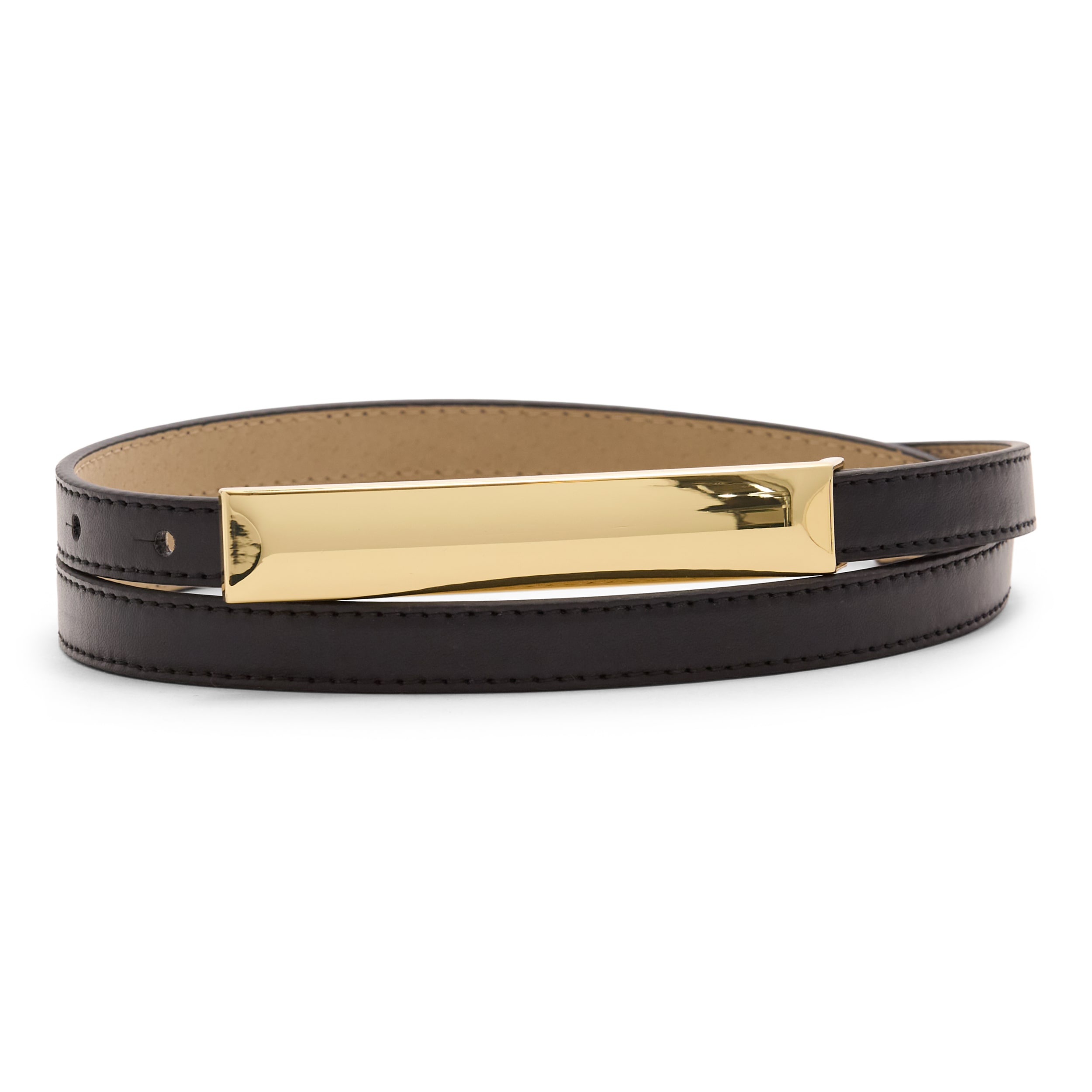 Liz Claiborne Elongated Plaque Womens Belt