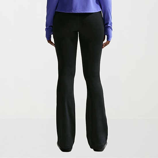 Nike One Womens High Rise Active Flare Full Length Leggings
