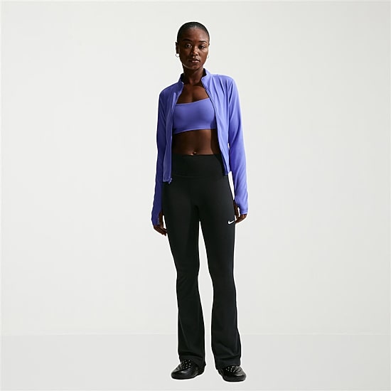 Nike One Womens High Rise Active Flare Full Length Leggings