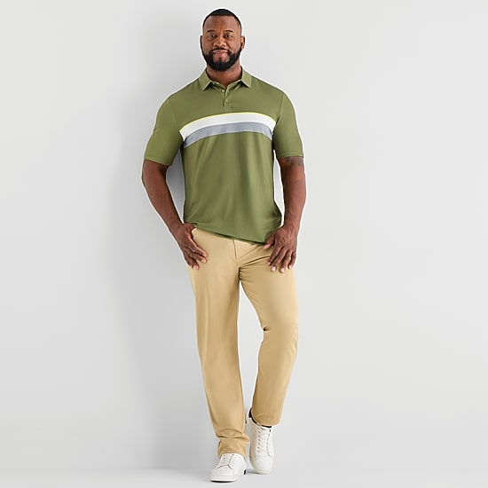 Stylus Big and Tall Mens Regular Fit Short Sleeve Polo Shirt