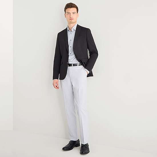 J. Ferrar 360 Stretch Knit Texture Mens Slim Fit Sport Coat