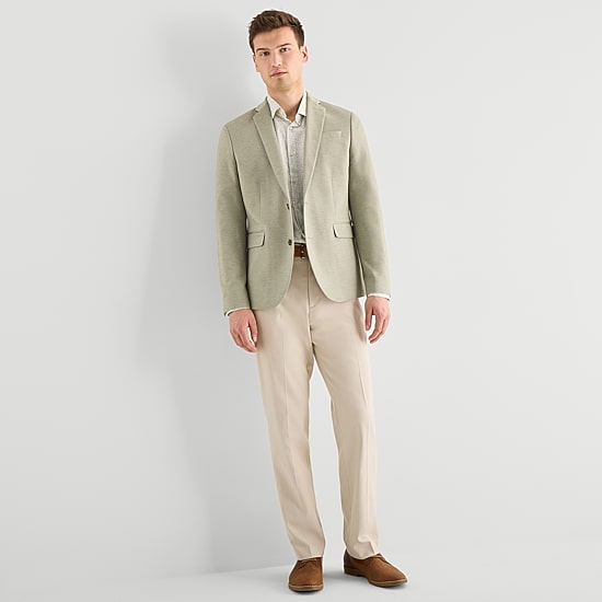 J. Ferrar 360 Stretch Knit Texture Mens Slim Fit Sport Coat