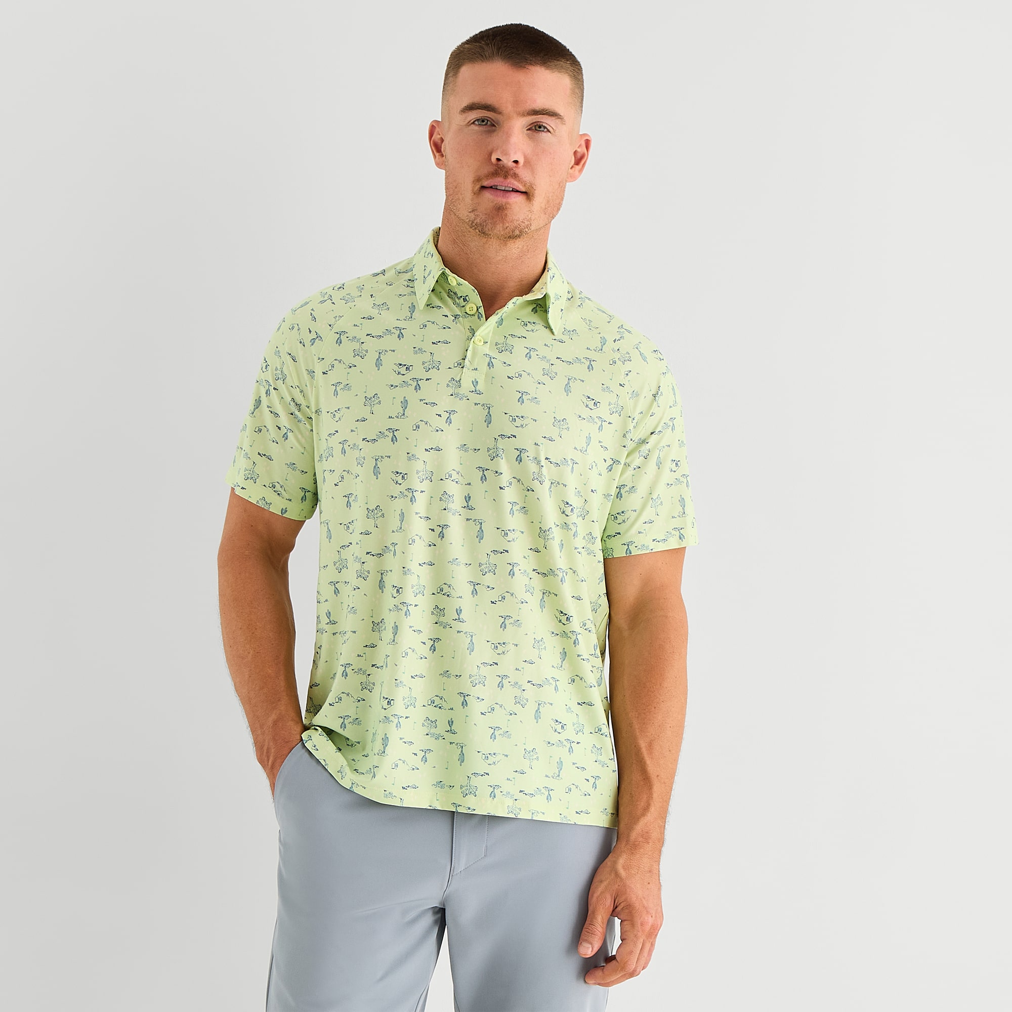Xersion Mens Short Sleeve Polo Shirt