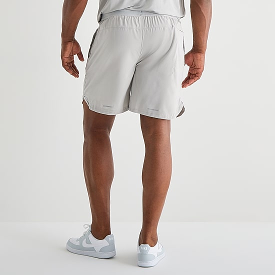 Xersion 2-In-1 Liner Mens 8" Mid Rise Big and Tall Quick Dry Workout Shorts