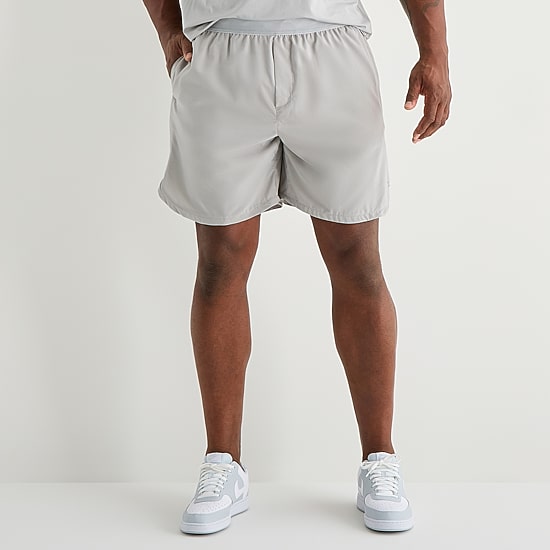 Xersion 2-In-1 Liner Mens 8" Mid Rise Big and Tall Quick Dry Workout Shorts