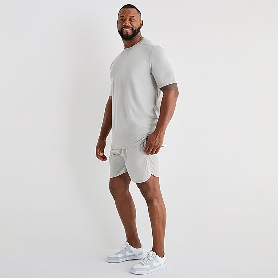 Xersion 2-In-1 Liner Mens 8" Mid Rise Big and Tall Quick Dry Workout Shorts