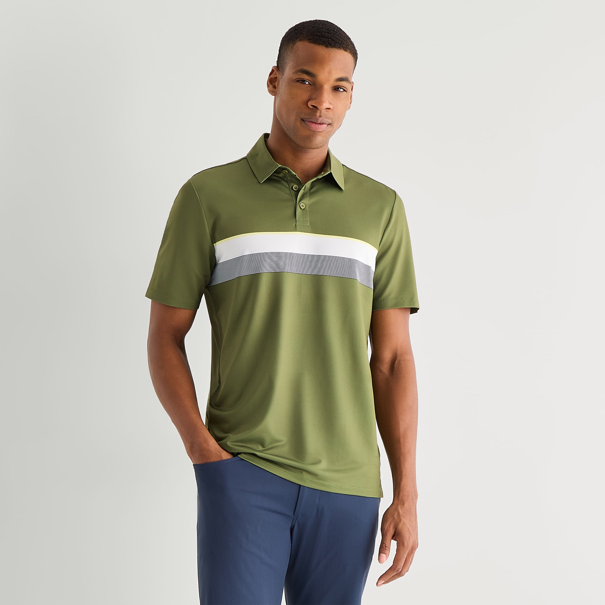 Stylus Mens Regular Fit Short Sleeve Polo Shirt